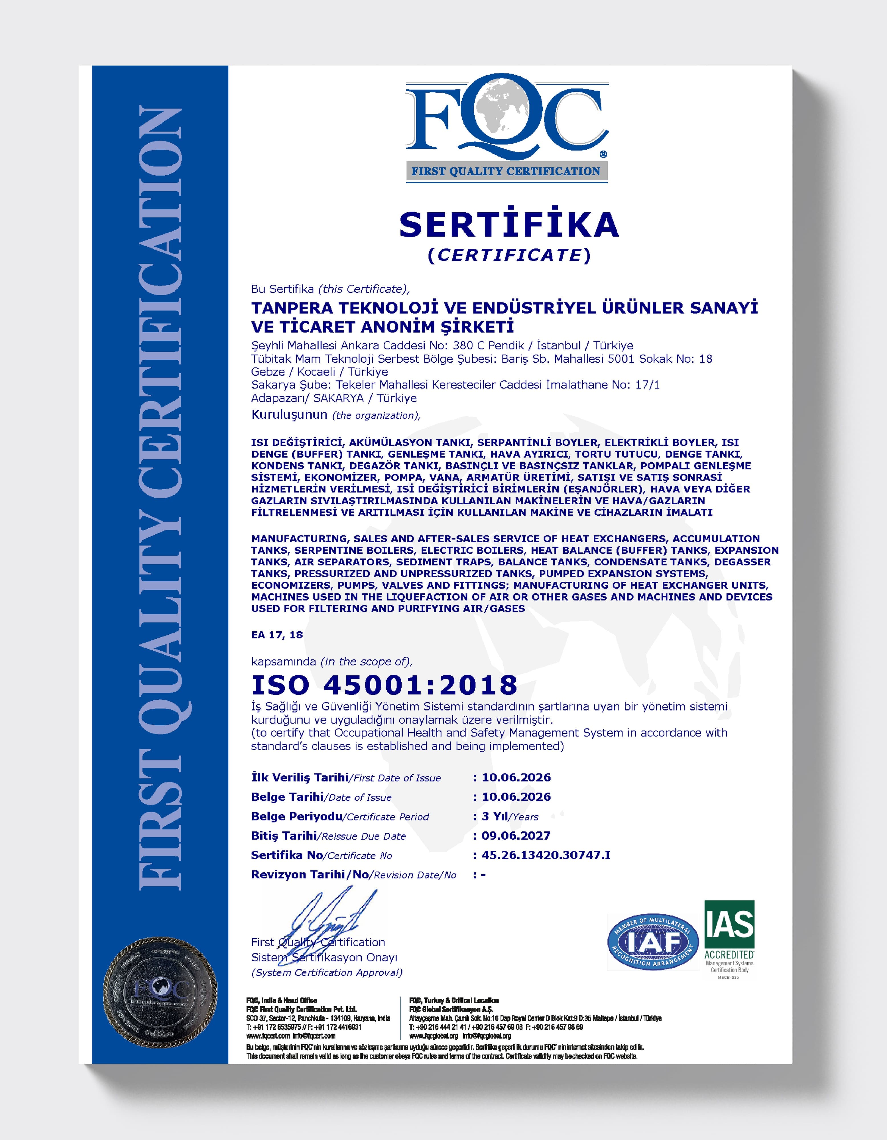 ISO 45001:2018 — охрана труда